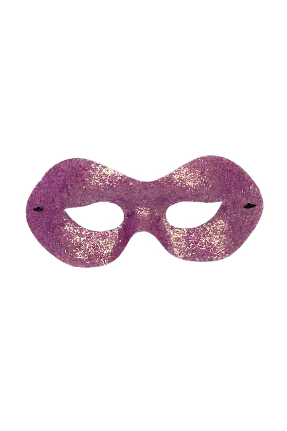 Purple Metallic Glittered Mask with Elastic Band (Each)
