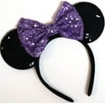 thumbnail image 1 of Purple Mickey Ears, Sparkly Mickey Ears, Daisy Mickey Ears, Tangled Mickey Ears, Minnie Ears, Lilac Mickey Ears, 1 of 1