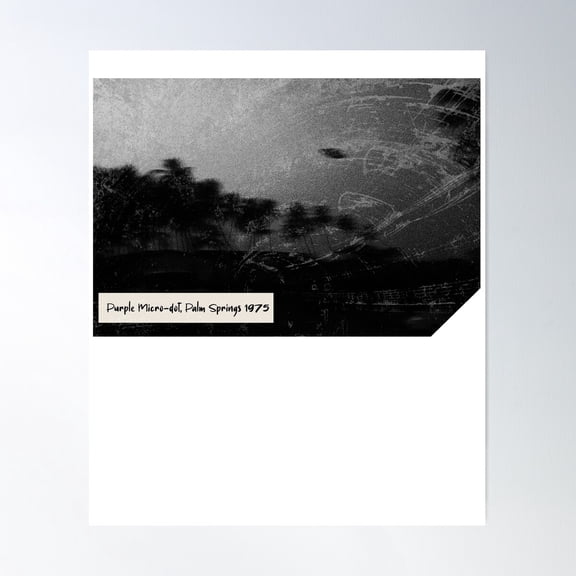 Purple Micro-Dot, Palm Springs 1975 Poster Wall Art, Modern Wall Decor For Living Room Bedroom, 16x24 UNFRAMED