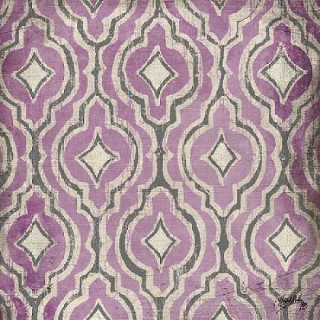 Purple Modele II Canvas Art - Elizabeth Medley (24 x 24)