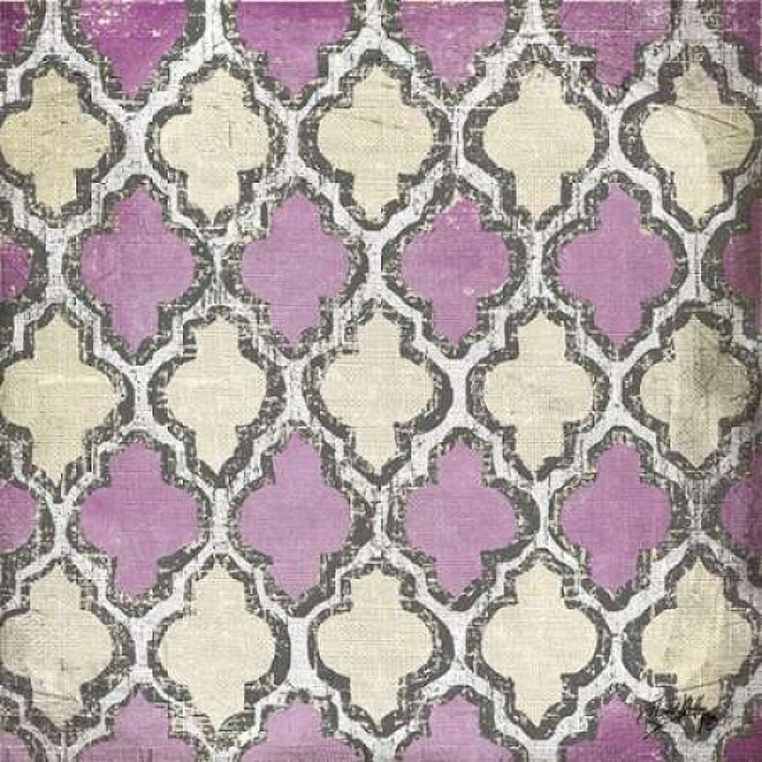 Purple Modele IV Canvas Art - Elizabeth Medley (24 x 24)
