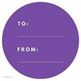 thumbnail image 1 of Purple Modern To/From Circle Gift Labels, 40-Pack, 1 of 1