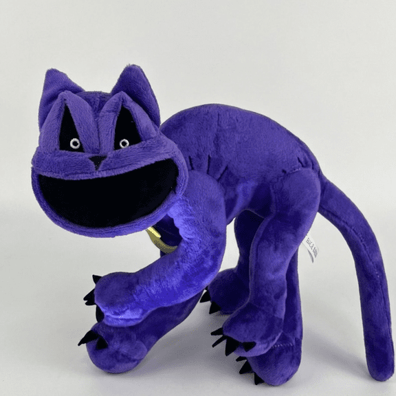 Purple Monster Plush Toy – Soft Scary-Cute Stuffed Animal with Big Smile
