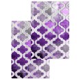 thumbnail image 1 of Purple Morocco Kitchen Dish Towels for Drying Dishes Set of 2, Rustic Country Smear Street Mottled Art Waffle Weave Microfiber Hand Tea Bathroom Towels Quick Dry & Absorbent Towel 15.7x23.6, 1 of 7