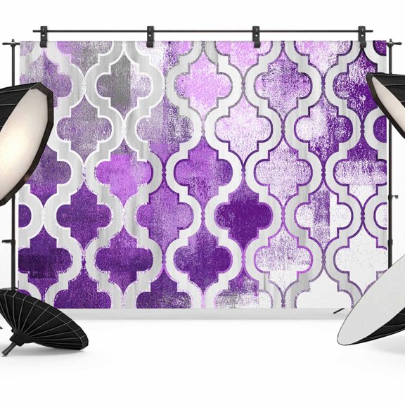 Purple Morocco Photography Backdrop 7x5FT, Abstract Retro Photo Backdrops, Background for Photography Studio Photo Studio Background, Back Drop for Photoshoot