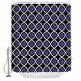 thumbnail image 1 of Purple Morocco Textures Halloween Shower Curtain Set ，Waterproof Fabric Shower Curtains Shower Curtains for Bathroom,Bathroom Decor 36"x72", 1 of 6