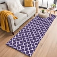 thumbnail image 1 of Purple Moroccon Kitchen Runner Rug 2x6 Washable Runners for Hallway Non Slip Country Chic Ethnic Minimalist Motifs Large Area Rug Indoor Floor Carpet for Bathroom Laundry Entryway Bedroom Living Room, 1 of 8