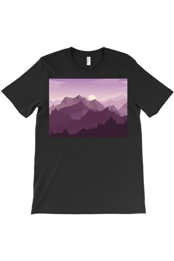 Purple Mountains Themed Funny and Cute Themed Gift for a Hiker and H42196 T-Shirt, for Men and Women, Up to Size 5XL