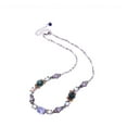 thumbnail image 1 of Purple Multi Colored Crystal Statement Necklace, 1 of 1