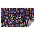 thumbnail image 1 of Purple Mushroom Black Pattern Rectangle Tablecloth 60"x102",Waterproof Polyester Rectangle Table Cloth, Wipeable Spillproof Polyester Tablecloth for Dining, Camping, Indoor and Outdoor, 1 of 6