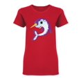 thumbnail image 1 of Purple Narwhal Shaped Tee Women's -Image by Shutterstock, 1 of 2