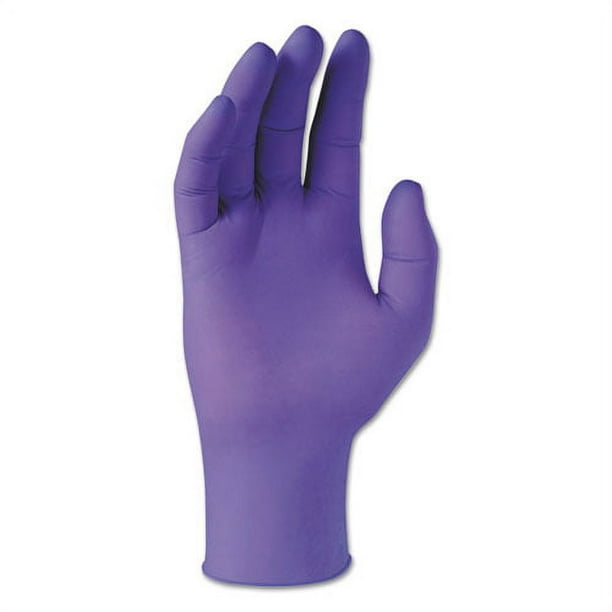 PURPLE NITRILE Gloves, Purple, 242 mm Length, X-Small, 6 mil, 1,000/Carton