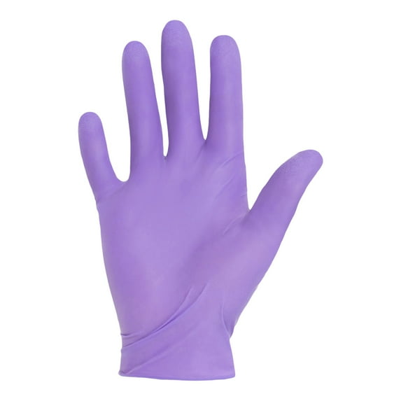 Purple Nitrile-Xtra Disposable Sterile Pair Nitrile Exam Glove Extended Cuff Length MEDIUM 14261 200 per Case