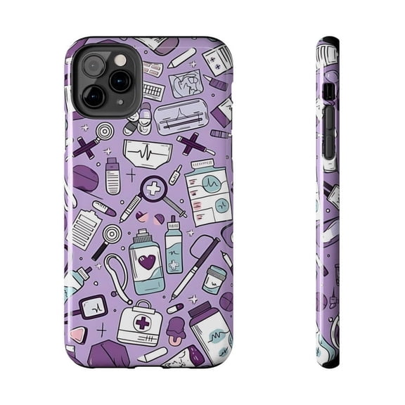 Purple Nurse Appreciation Collage Medical Hospital Worker Gift A962 Protective Case for iPhone 17 16 15 14 13 12 11 Pro Max
