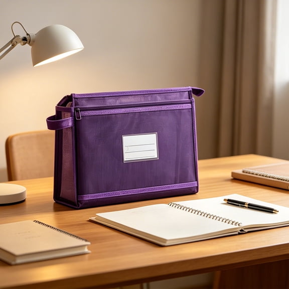 Purple Nylon Mesh Document Bag with Hand Strap, Drawing and Painting Storage for Artists, 12.6x10.24x2.36in – Multi Use for Sketchbooks