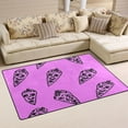thumbnail image 1 of Purple Odd Carrot Soft Polyester Area Rug 31''x20'', Non Slip, Memory Foam, Water Absorbent, 1 of 7