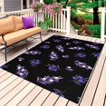 thumbnail image 1 of Purple Olive Fruits Outdoor Rug 4x6 Ft, Non Slip Washable Area Rug, Spring Farm Branches Leaves Plants Black Patio Rugs Carpet Runner, Large Floor Mat for Indoor/Outdoor Deck Porch Camping, 1 of 8