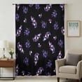thumbnail image 1 of Purple Olive Fruits Sheer Curtains 54 Inches Long, Spring Farm Branches Leaves Plants Black Light Filering Curtains, Breathable Simi Curtain Privacy Drapes for Kitchen Bathroom Small Window Treatment, 1 of 9