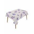 thumbnail image 1 of Purple Olive Leaves Table Cloth, Waterproof Tablecloth for Rectangle Tables, Spring Pastoral Branches Plants Beige Reusable Washable Fabric Table Cover for Restaurant Kitchen Dining Tables 52"x70", 1 of 9