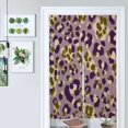 thumbnail image 1 of Purple Olive Leopard Print Door Curtain Nordic Living Room DoorCurtain Porch Partition Curtain Kitchen Rative Half Curtain, 1 of 4