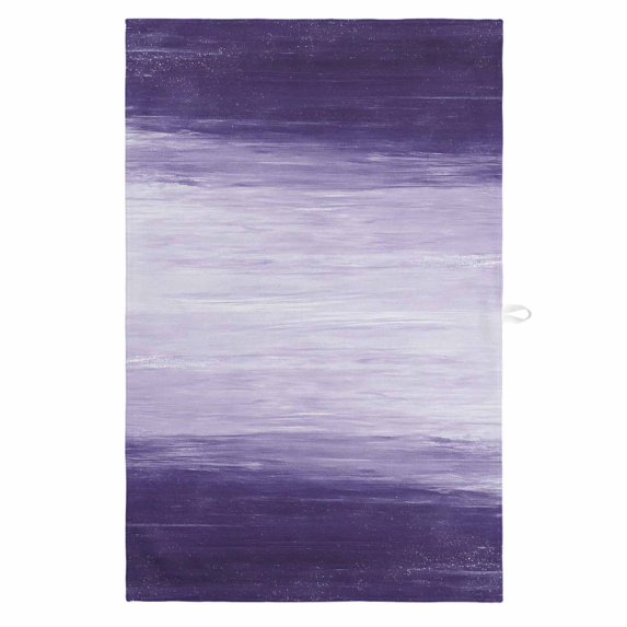 Purple Ombre 1 Pack Kitchen Towel, Water Absorbent Dish Towel, Modern Abstract Art Ocean Oil Painting Decorative Hand Towels - Quick Drying Cloth for Cooking Baking, 18x28 Inch