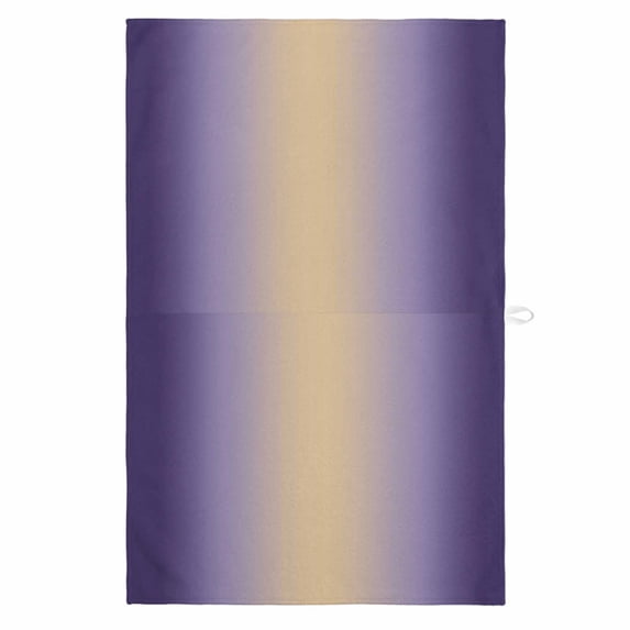 Purple Ombre 1 Pack Kitchen Towel, Water Absorbent Dish Towel, Modern Yellow Gradient Farmhouse Art Decorative Hand Towels - Quick Drying Cloth for Cooking Baking, 18x28 Inch