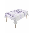 thumbnail image 1 of Purple Ombre Botanical Table Cloth, Watercolor Country Pastoral Leaf Waterproof Tablecloth for Rectangle Tables, Reusable Washable Fabric Table Cover for Restaurant Kitchen Dining Tables 60"x120", 1 of 6