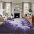 thumbnail image 1 of Purple Ombre Clouds Area Rugs 6'x9', Washable Small Throw Rugs for Kitchen Dining room, Modern Abstract Art Gradient Cloud Indoor Outdoor Rug Non-Slip Low Pile Carpet Runner Reversible Floor Mats, 1 of 8