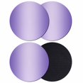 thumbnail image 1 of Purple Ombre Coasters Set of 4, Modern Gradient Abstract Art Absorbent Coasters for Drinks, Coaster for Bar Office Dining Coffee Table Accessories Decor, Non Slip Round Desk Coaster, 1 of 9