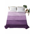 thumbnail image 1 of Purple Ombre Flat Sheets Only Twin XL Size, Soft Breathable Bed Top Sheets for Mattress, Farmhouse Vintage Wooden Striped Luxury Bedding Flat Sheets for Home Hotel Bedroom Bed Protection, 1 of 9