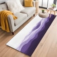 thumbnail image 1 of Purple Ombre Kitchen Runner Rug 2x6 Washable Runners for Hallway Non Slip Summer Minimalist Ocean Waves Large Area Rug Indoor Floor Carpet for Bathroom Laundry Entryway Bedroom Living Room, 1 of 8