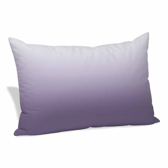 Purple Ombre Pillow Covers 16"x24", White Gradient Modern Abstract Art Soft Brushed Microfiber Breathable Throw Pillow Covers, Decorative Pillowcase with Zipper for Couch Sofa Bedroom Living Room