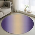 thumbnail image 1 of Purple Ombre Round Area Rug 4ft, Modern Yellow Gradient Farmhouse Art Washable Non-Slip Circle Rugs for Bedroom Living Room Kitchen, Soft Non Shedding Circle Carpet for Dining Room Dorm, 1 of 9
