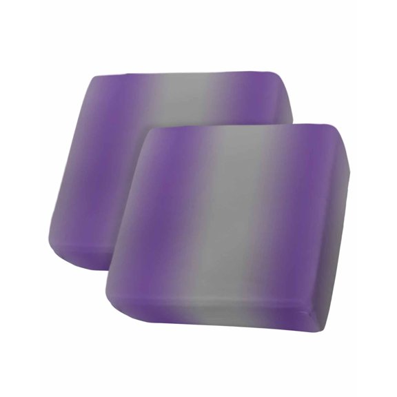 Purple Ombre Sofa Couch Cushion Covers Washable, Removable Stretchable Sectional Couch Covers, Grey Modern Art Farmhouse Slipcovers for L & T Shape Sofa Furniture Protector S Size 2 pcs