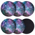 thumbnail image 1 of Purple Ombre Starry Night Coasters Set of 6, Absorbent Coasters for Drinks, Modern Abstract Art Coaster for Desk Coffee Table Protection, Home Decor House Warming Gifts 4", 1 of 8