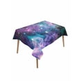 thumbnail image 1 of Purple Ombre Starry Night Table Cloth, Waterproof Tablecloth for Rectangle Tables, Modern Abstract Art Reusable Washable Fabric Table Cover for Restaurant Kitchen Dining Tables 60"x102", 1 of 9