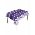 thumbnail image 1 of Purple Ombre Stripe Table Cloth, Farmhouse Striped Gradient Waterproof Tablecloth for Rectangle Tables, Reusable Washable Fabric Table Cover for Restaurant Kitchen Dining Tables 60"x84", 1 of 6