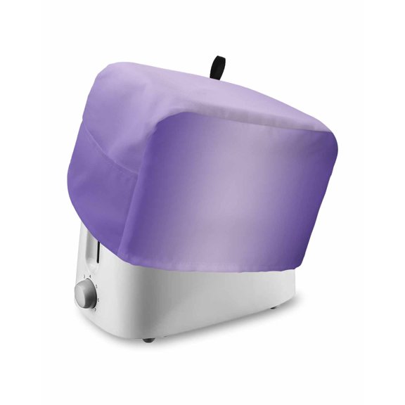 Purple Ombre Toaster Cover 4 Slice, Modern Gradient Abstract Art Dustproof Bread Machine Oven Cover with Storage Pockets, Fits Most Kitchen Toasters Protector