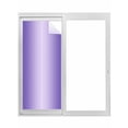 thumbnail image 1 of Purple Ombre Window Privacy Film, Modern Gradient Abstract Art Static Cling UV Sun Blocking Tint Film Heat Control Windows Films for Bedroom Bathroom, Window Stickers 29.5"x78.7", 1 of 8