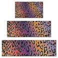 thumbnail image 1 of Purple and Orange Of Leopard Print Kitchen Rugs Sets Of 3,Kitchen Runner Rugs Non Skid Washable,Decorative Kitchen Floor Mats for Kitchen,Sink,Laundry,17"x30"+ 17"x47" + 17"x59", 1 of 6
