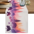 thumbnail image 1 of Purple Orange Ombre Forest Table Runner 72 Inches, Tree Modern Abstract Art Bed Runner Dresser Scarves Tabletop for Indoor Outdoor Parties/Ceremony/Banquet, 14" x 72", 1 of 9
