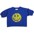 thumbnail image 1 of Purple Orchid - Big Girls' Short Sleeve Crop Sweatshirt 29594-10 (royal), 1 of 3