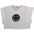 thumbnail image 1 of Purple Orchid - Little Girls Short Sleeve Tie Dye Top 28918-3T (smiley 2 white), 1 of 3