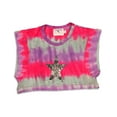 thumbnail image 1 of Purple Orchid - Little Girls Short Sleeve Tie Dye Top 28921-3T (fuchsia star tie dye 2), 1 of 3