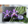 thumbnail image 1 of Purple Orchid Rugs, Black Stones Rugs, Modern Rugs, Modern Rugs Home Decor Rugs, Purple Orchid Bamboo Grove Rug, Bedroom Rugs, Home Decor, 3.3'x5' - 100x150 cm, 1 of 7