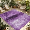 thumbnail image 1 of Purple Outdoor Rug 5x8 Ft - Reversible Patio Rug Outdoor Camping Rugs, Retro Oil Painting Modern Abstract Art Aesthetics Indoor Outdoor Area Rugs, Non-Slip Outdoor Carpet Runner for Deck/Porch, 1 of 8