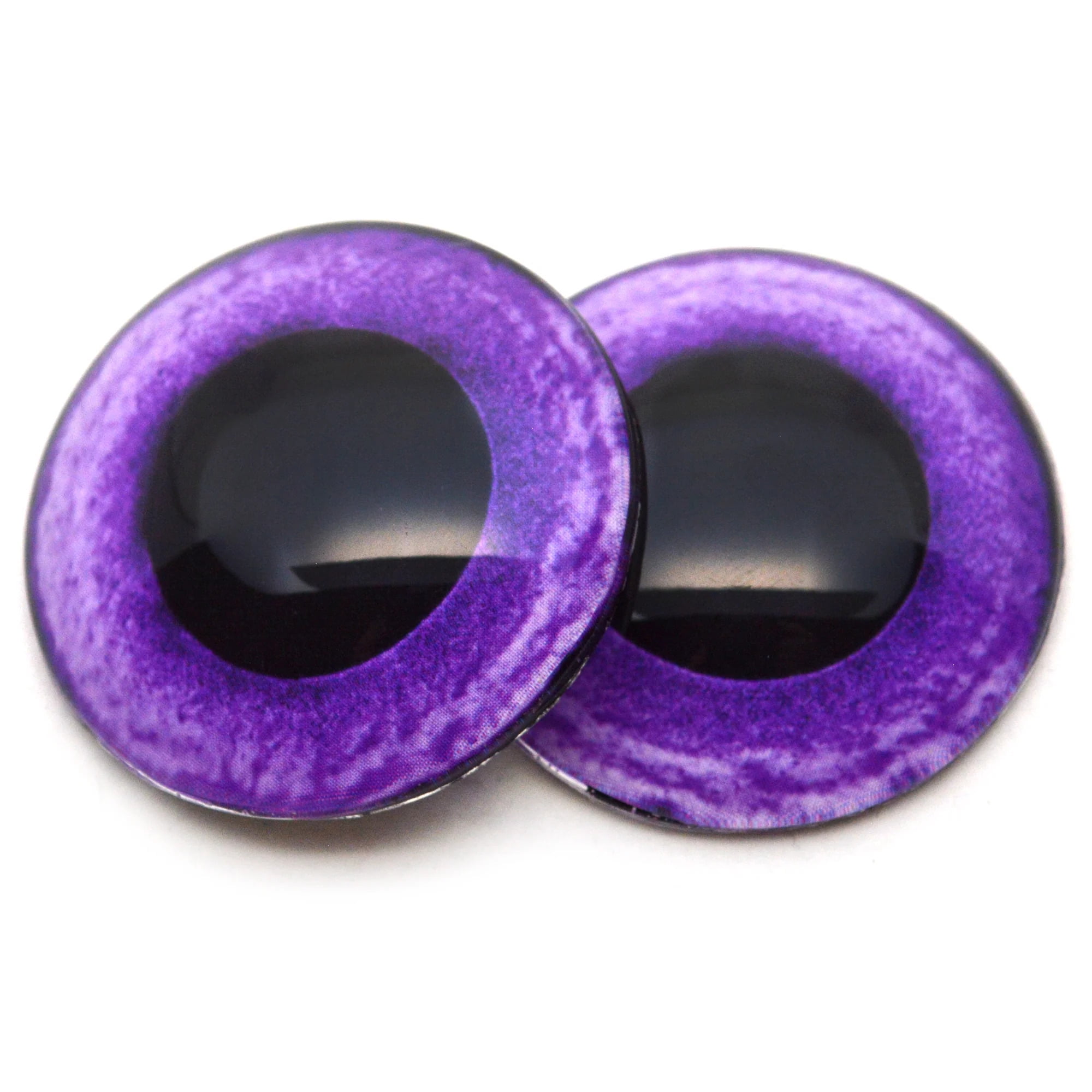 Purple Owl Glass Eyes