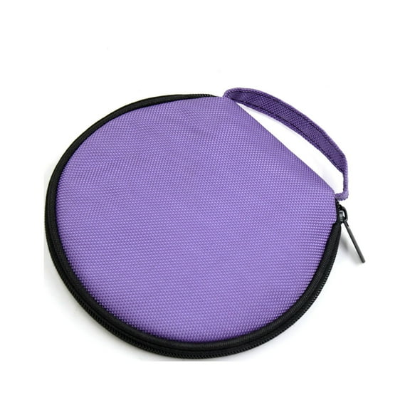Unique Bargains Purple Oxford Fabric 20 Disc CD VCD DVD Holder Wallet Storage Bag for Car