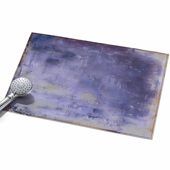 Purple Paint 2x3ft Non Slip Area Rug Abstract Retro Purple Grey Paint Washable&nbsp;Soft Area Rugs for Living Room, Indoor&nbsp;Circle Carpet for Bedroom Dining Room Kitchen