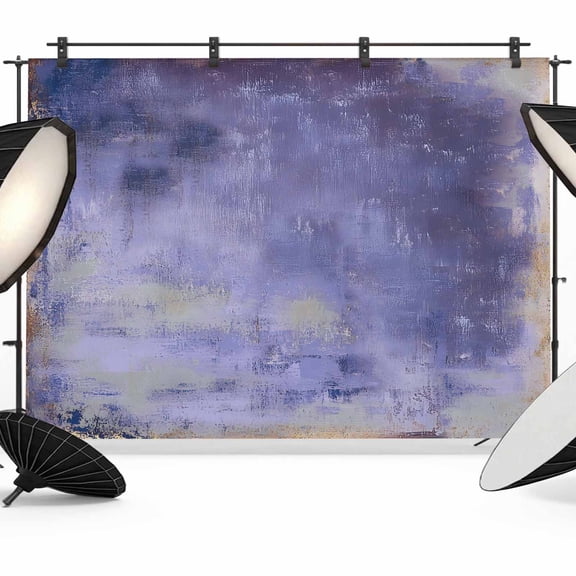 Purple Paint Backdrop for Photography, Abstract Retro Purple Grey Paint Photo Backdrop Portrait Background Party Banner Photo Backgrounds for Studio Booth Props, 7x5ft